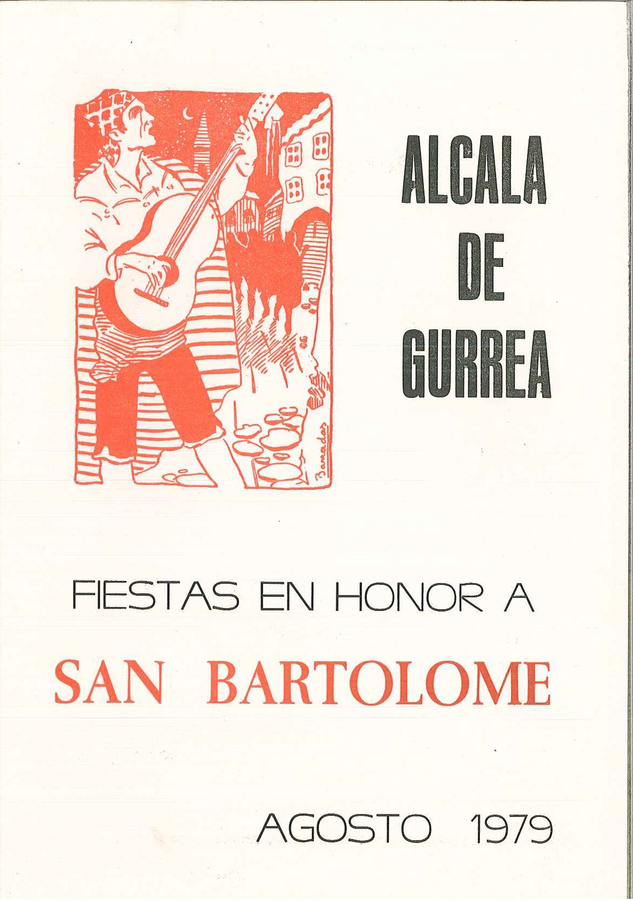 Programa de fiestas de Alcalá de Gurrea